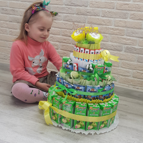 Торт в детский сад 3 яруса