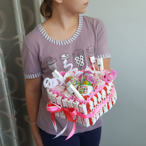 Сердце с киндер (18см)